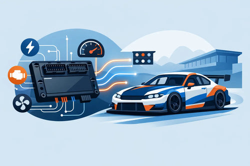 PMU vai releohjaus rakennetussa rata-autossa
