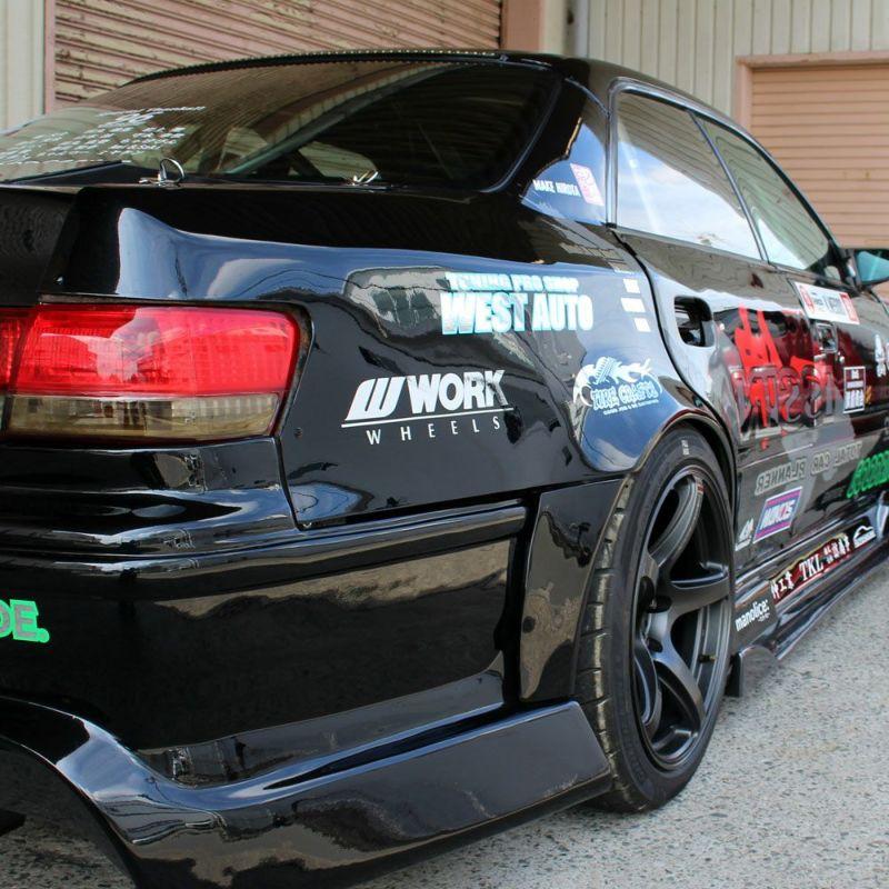 Origin Labo +75mm Takalokasuojat Toyota Mark II JZX100 (ovien lisäosilla)