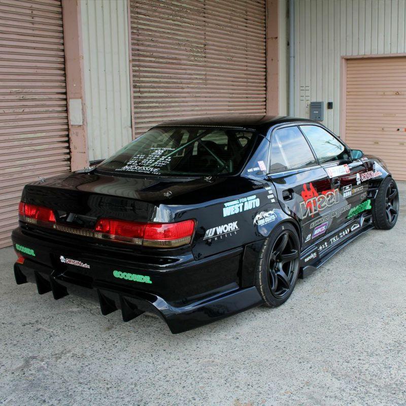 Origin Labo +75mm Takalokasuojat Toyota Mark II JZX100 (ovien lisäosilla)