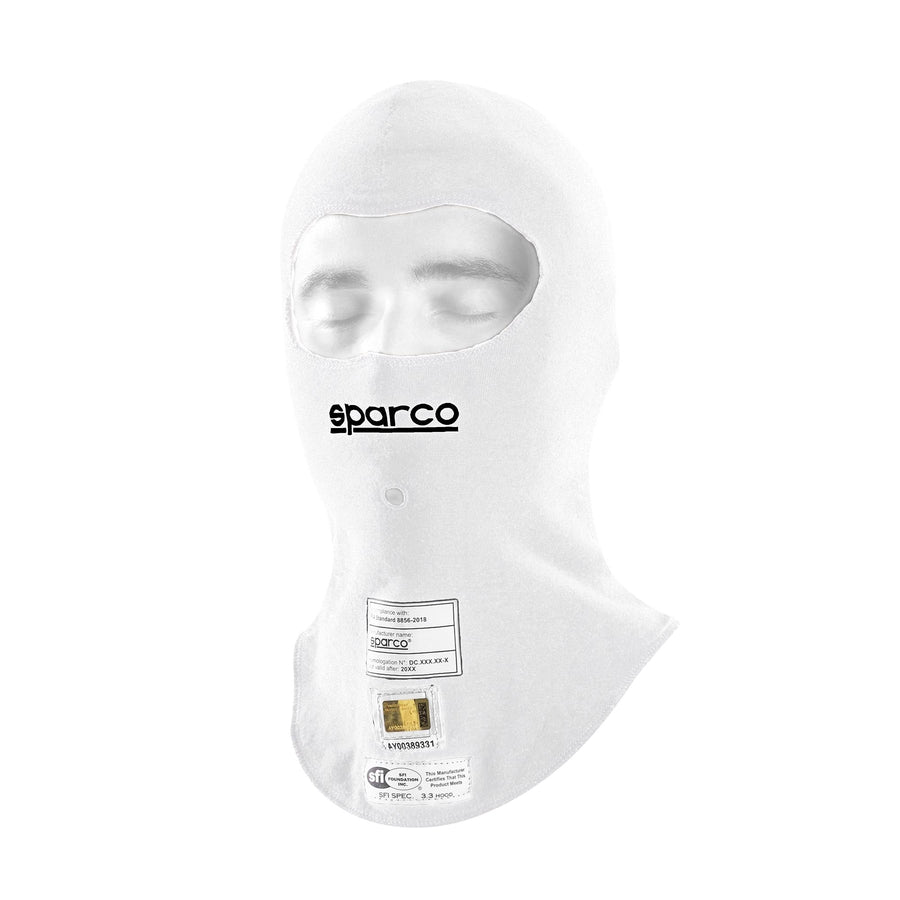 Sparco X-Cool RW-11 Evo Balaclava - Valkoinen (FIA)