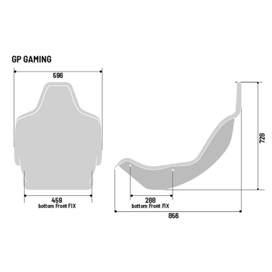 Sparco Gaming GP Simulaattoripenkki - Musta Kangas