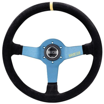 Sparco L550 Ratti (63 mm Syvyys), Musta Mokkanahka, Alumiinipuolat
