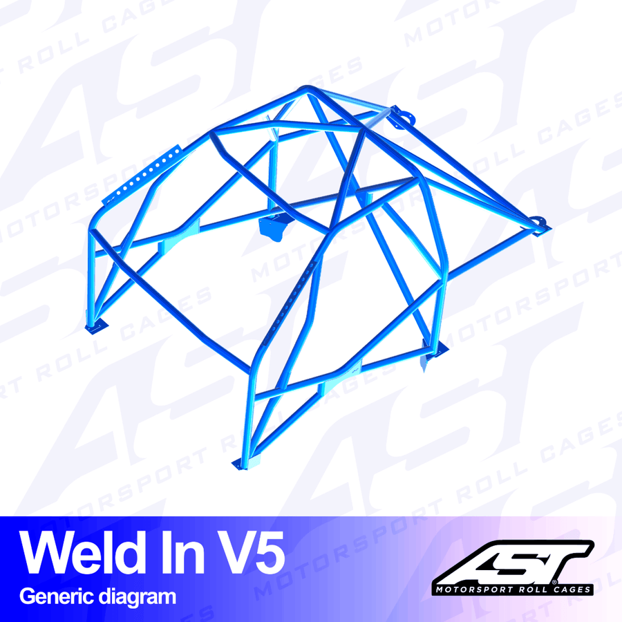 AST Rollcages V5 hitsattava 8-pisteen turvakaari Volvo 145