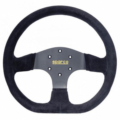 Sparco R353 Ratti (36 mm Syvyys), Musta Mokkanahka, Mustat Puolat