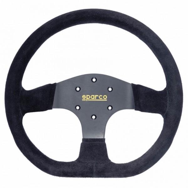 Sparco R353 Ratti (36 mm Syvyys), Musta Mokkanahka, Mustat Puolat