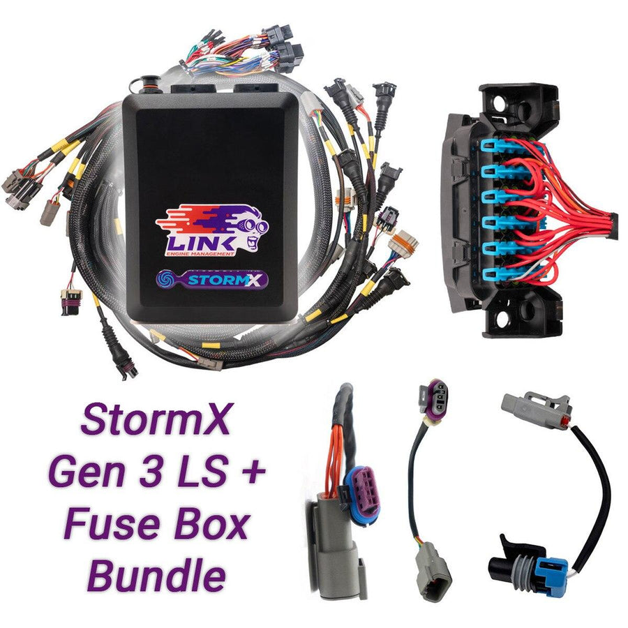 Link ECU G4X StormX Gen 3 LS Bundle – LS1 / LS6 ECU, Johtosarja ja Sulakerasia
