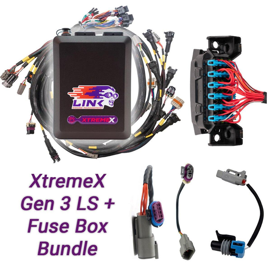 Link ECU G4X XtremeX Gen 3 LS Drive-By-Wire Bundle + Sulake- ja Relekeskus – LS1 / LS6 DBW Moottorinohjauspaketti