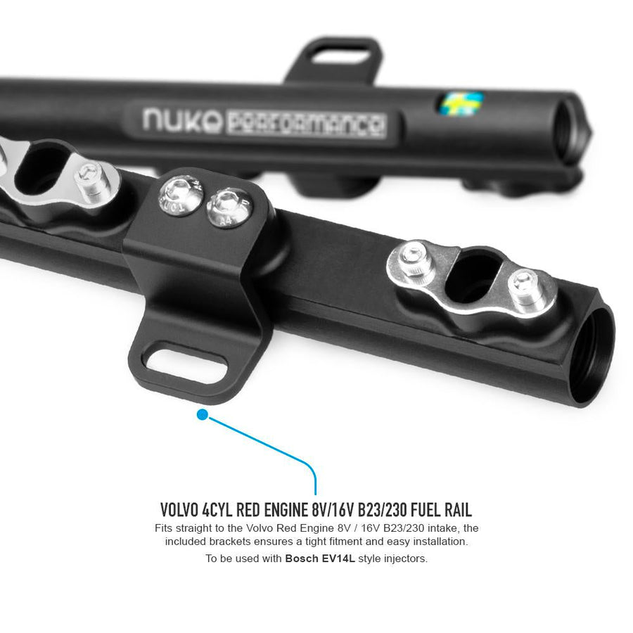 Nuke Performance Volvo 4-sylinterinen Punalohko 8v/16v B23/230 polttoainekisko