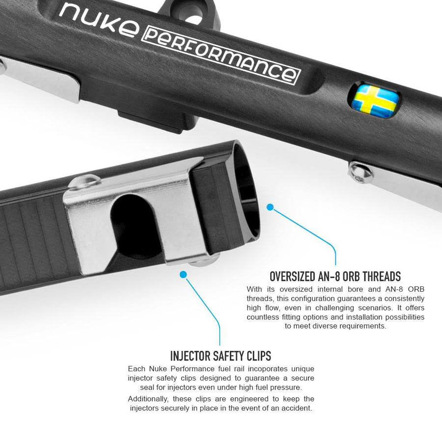 Nuke Performance GM 8-sylinterinen LS1, LS2, LS3, LS6, L76, L99 polttoainekisko