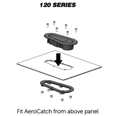 Aerocatch Flush Fit Lukittuvat Konepellin Kiinnikeet