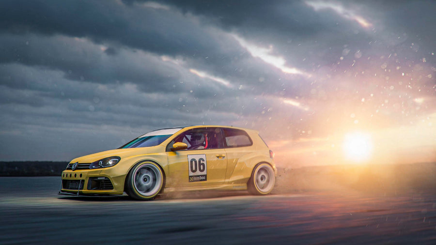 Jumdoo Leveä Bodykit Volkswagen Golf 6 R (3-ovinen)