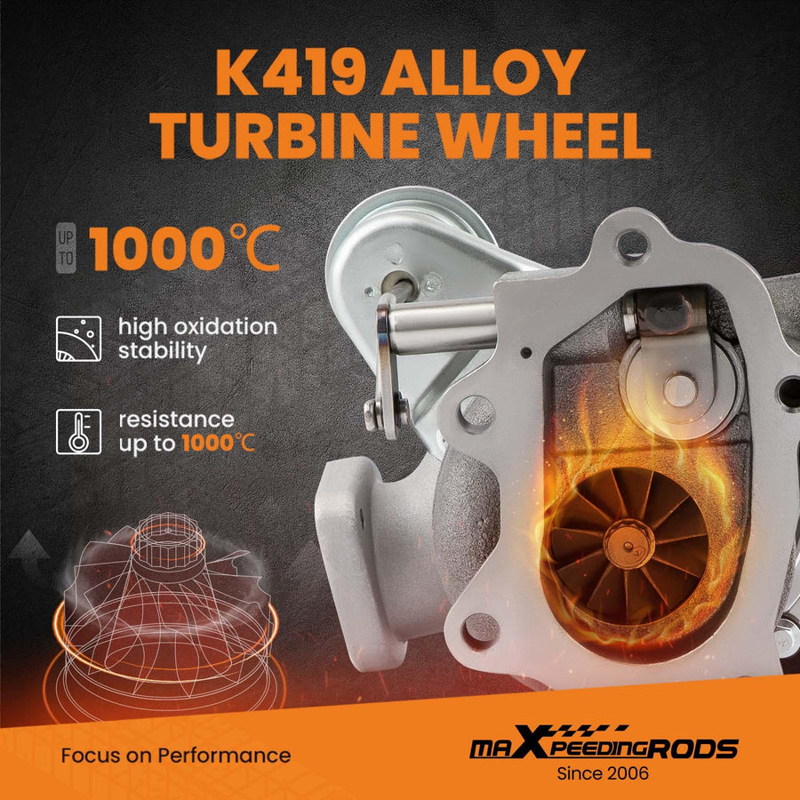 VF52 RHF55 Turboahdin Subaru WRX 14411AA800 Vesi + Öljyjäähdytteinen Billet