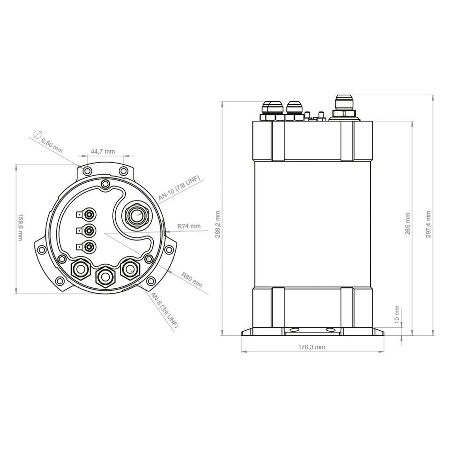 Nuke Performance 2G Fuel Surge Tank 3.0 litraa Ti Automotive (Walbro) GST 450/520 -pumpuille