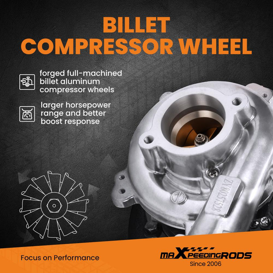 Billet kompressorin pyörä CT16V Turboahdin Toyota Hilux, Land Cruiser 1KD-FTV 17201-OL040/30100