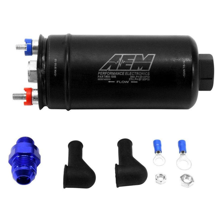 AEM Universaali 400 L/h Polttoainepumppu - Dash Liitännät