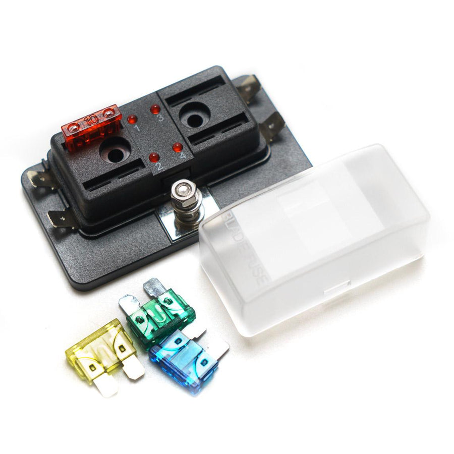 4-paikkainen sulakeboxi (LED)