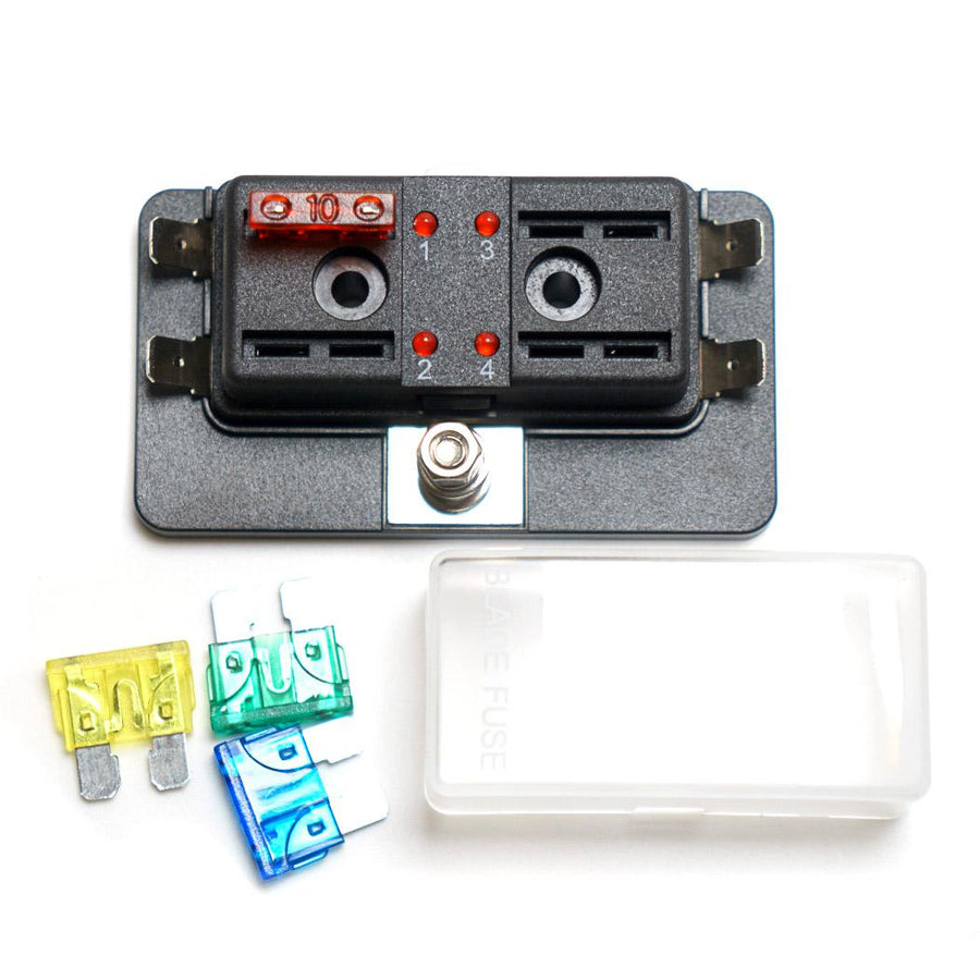 4-paikkainen sulakeboxi (LED)