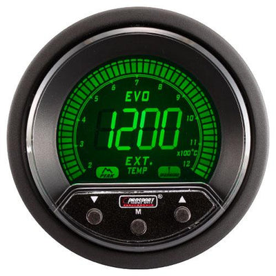 ProSport Evo EGT Mittari - Pakokaasun Lämpötila (1200°C, 4 Väriä)