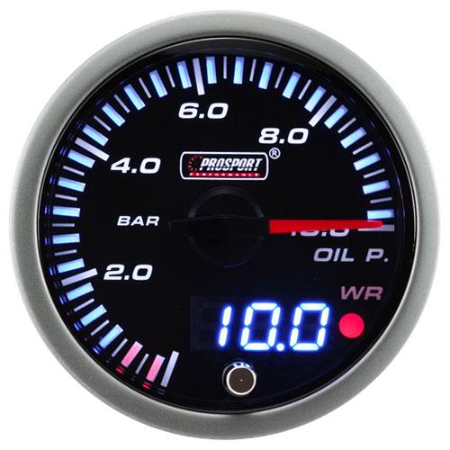 ProSport JDM "Dual Display" Öljynpaineen Mittari (60 mm)