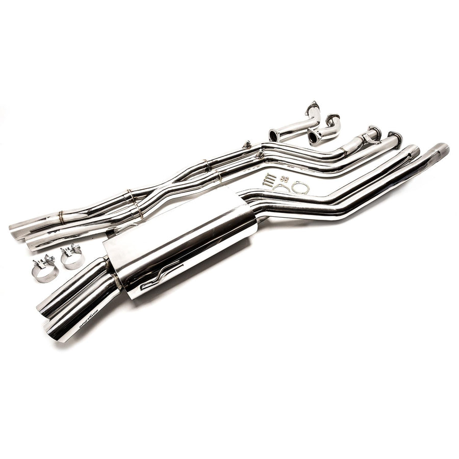 DriftShop täysi pakoputkisto BMW E36 – M50 / M52 / S50 (decat, X-pipe)