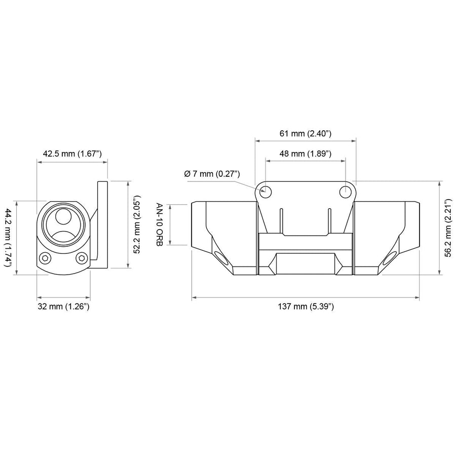Nuke Performance Full Flow Flex Fuel Sensor -adapteri