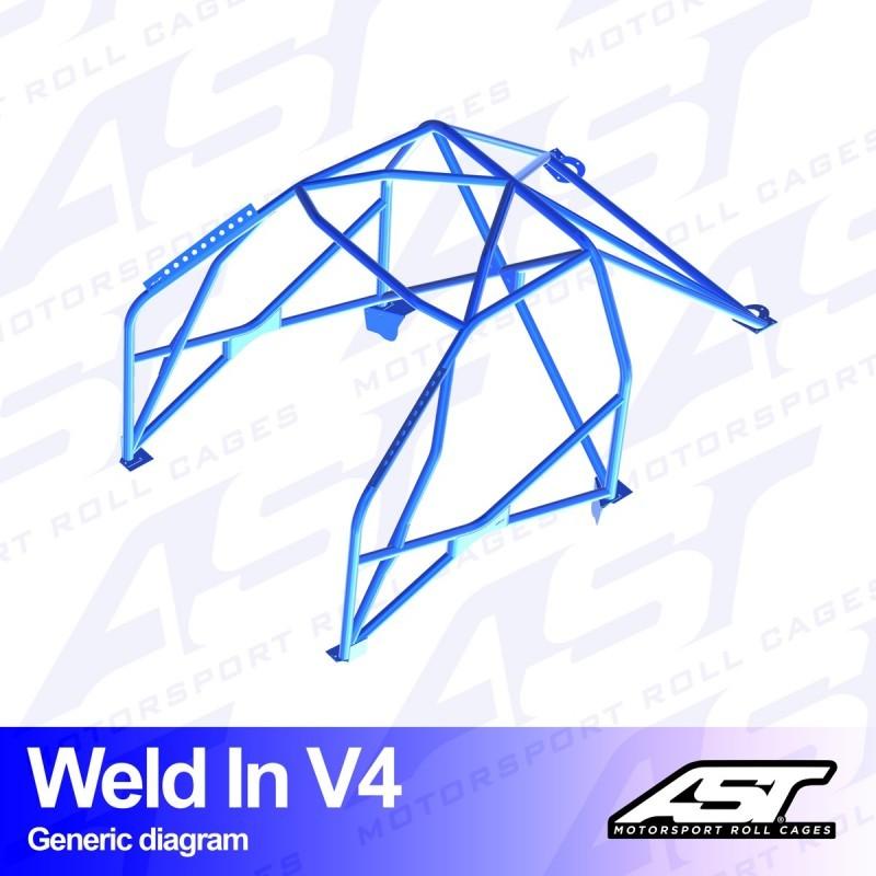AST Rollcages V4 hitsattava 8-pisteen turvakaari BMW 1-sarja F20 (5-ovinen)