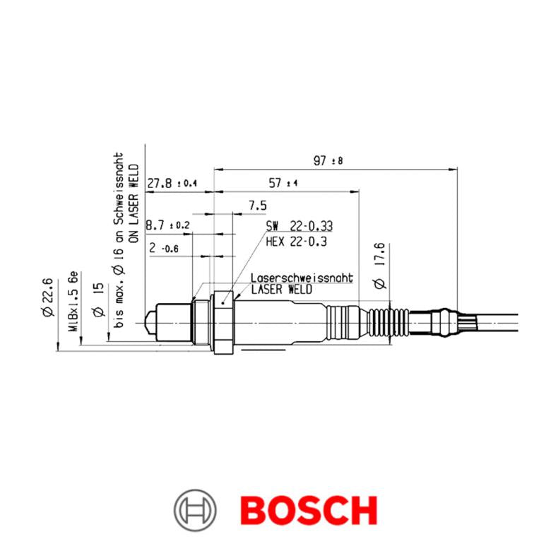 Bosch Laajakaista Lambda Anturi LSU 4.9