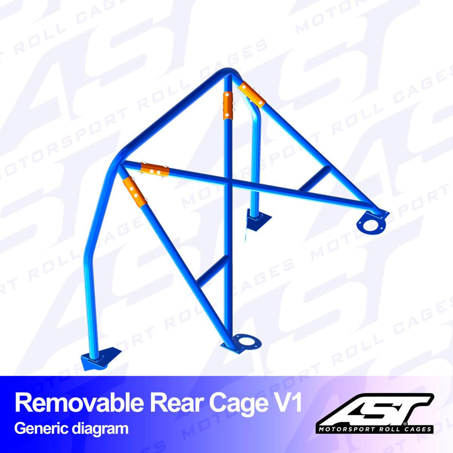 AST Rollcages V1 irroitettava pultattava takaosan turvakaari Toyota Corolla AE86 Levin