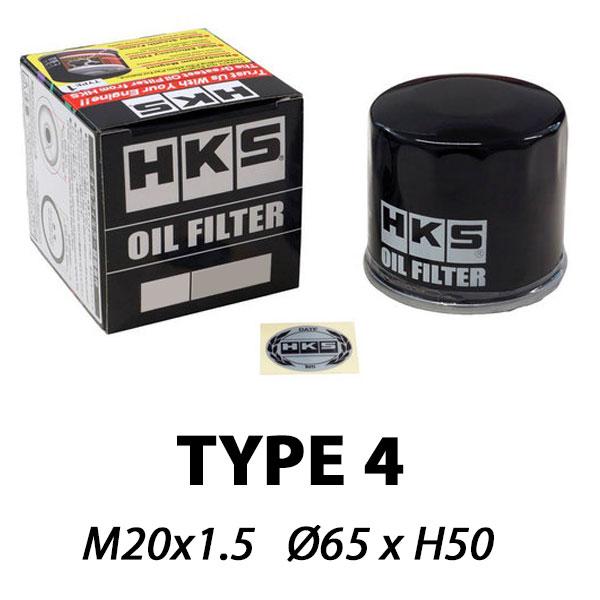 HKS Type 4 Öljynsuodatin | M20x1.5 (Kei Cars Nissan, Mitsubishi...)