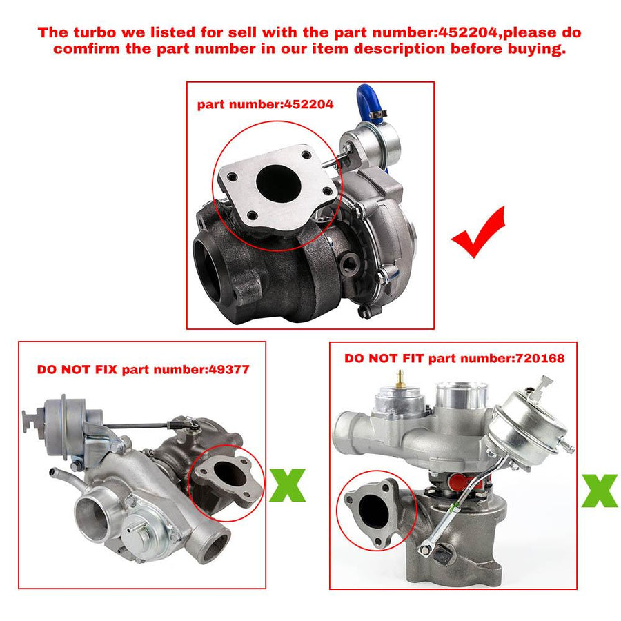 Turboahdin SAAB 9-3, 9-5 B205E, B235E GT1752S 452204 Turbo