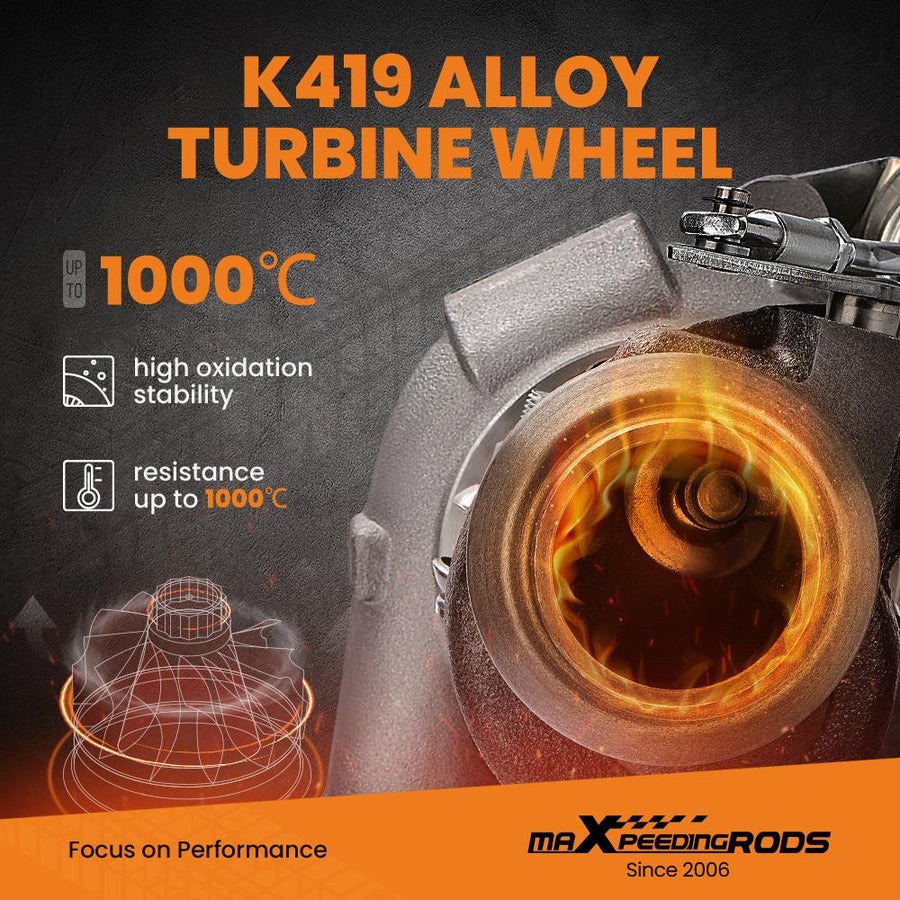 Turbo Peugeot 207, 307, 308, Citroen Berlingo C3/4 1.6 HDI 90 hv Billet-kompressorin pyörä