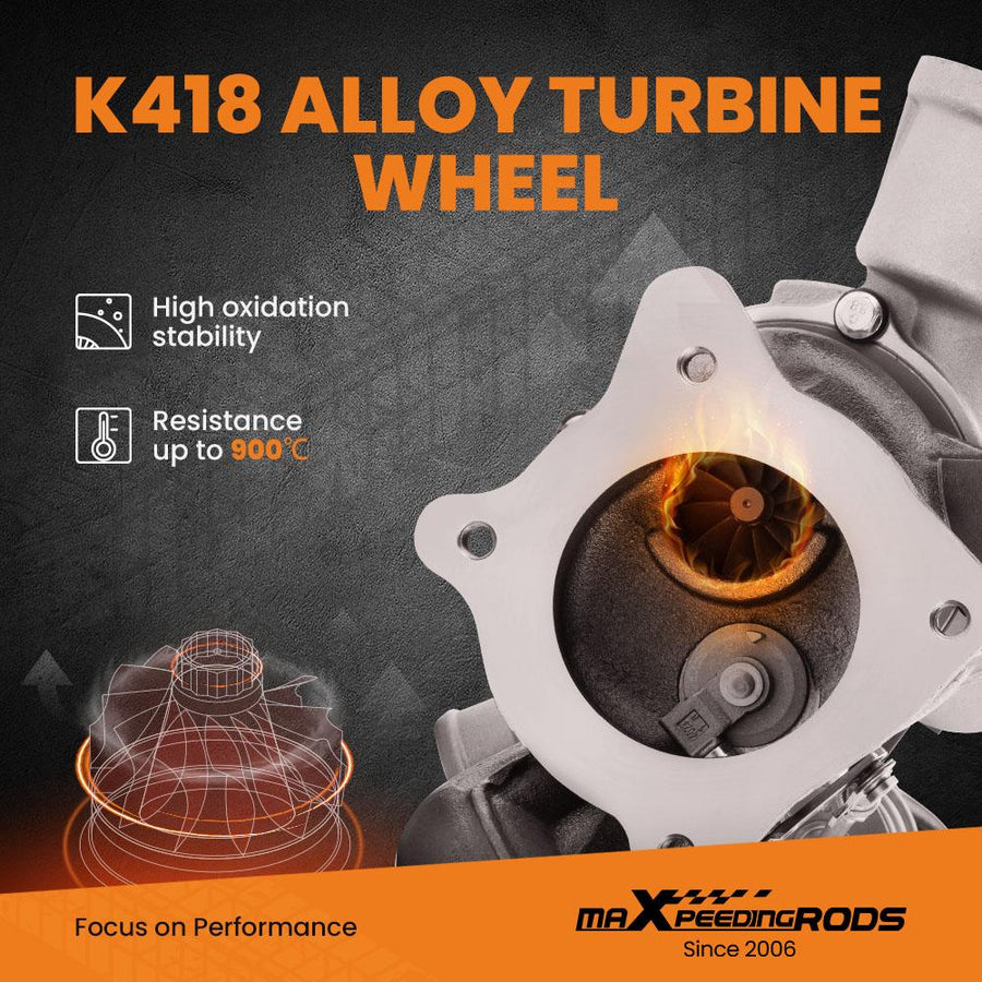 K03 Turboahdin Audi A4 2.0TFSI B7 2005-2008 2.0L monisarjalla 53039700106