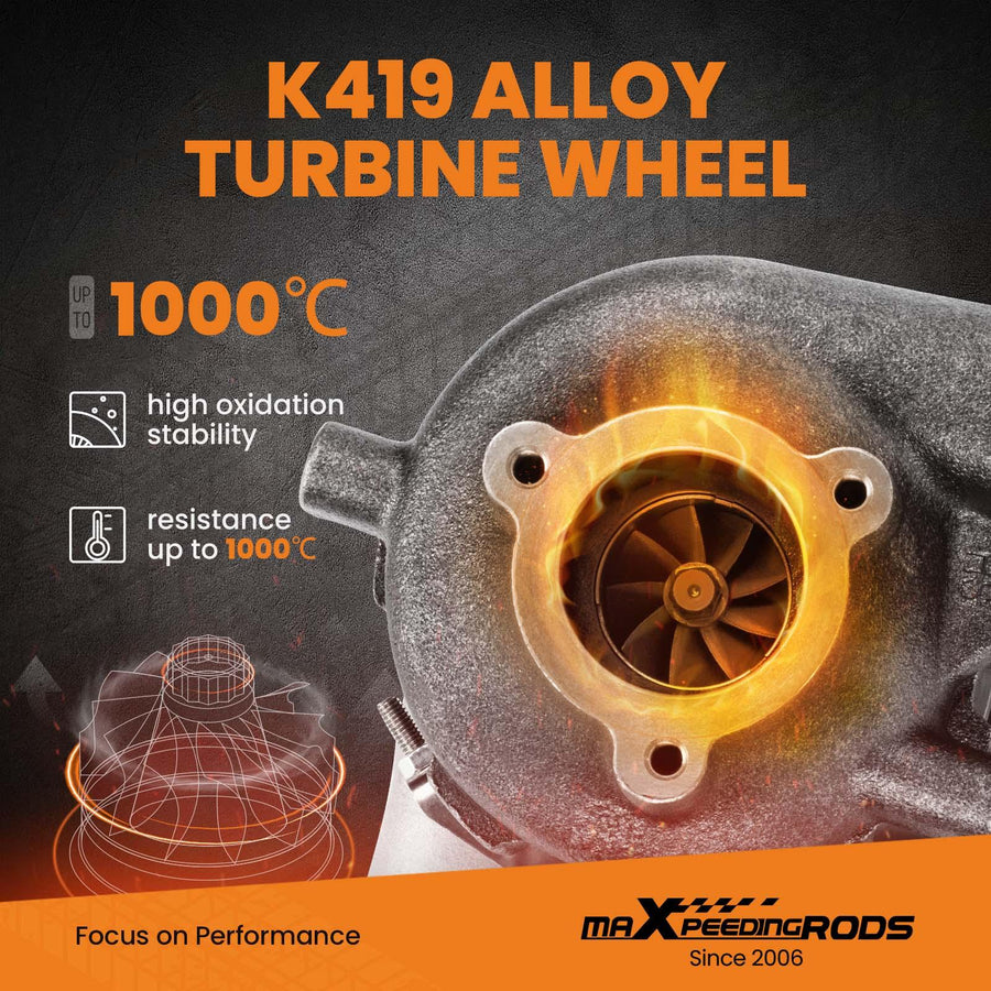 Billet kompressorin pyörä katuversio Turboahdin yhteensopiva Hyundai iLoad D4CB 125 kW, 170 hv 2007-2016 53039880145