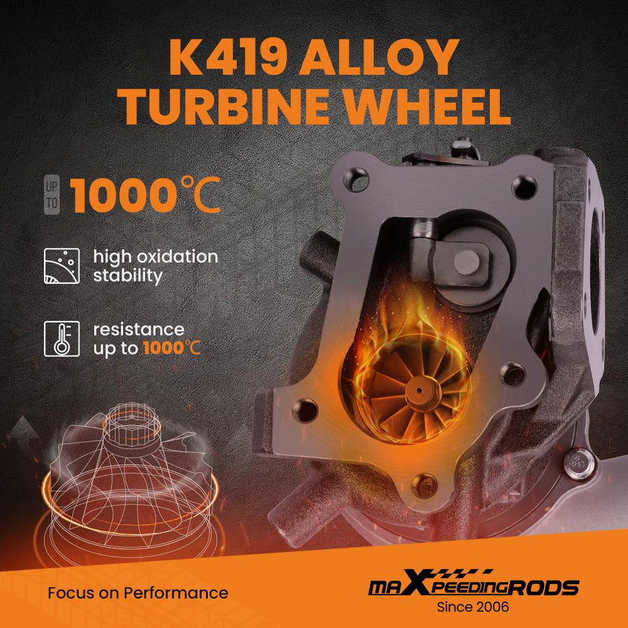 Billet-kompressorin pyörä katuversion suorituskykyinen Turboahdin Mazda CX-7 nopeus 3 nopeus 6 2.3L MZR DISI 2.3 Turbo L3-VDT moottorille