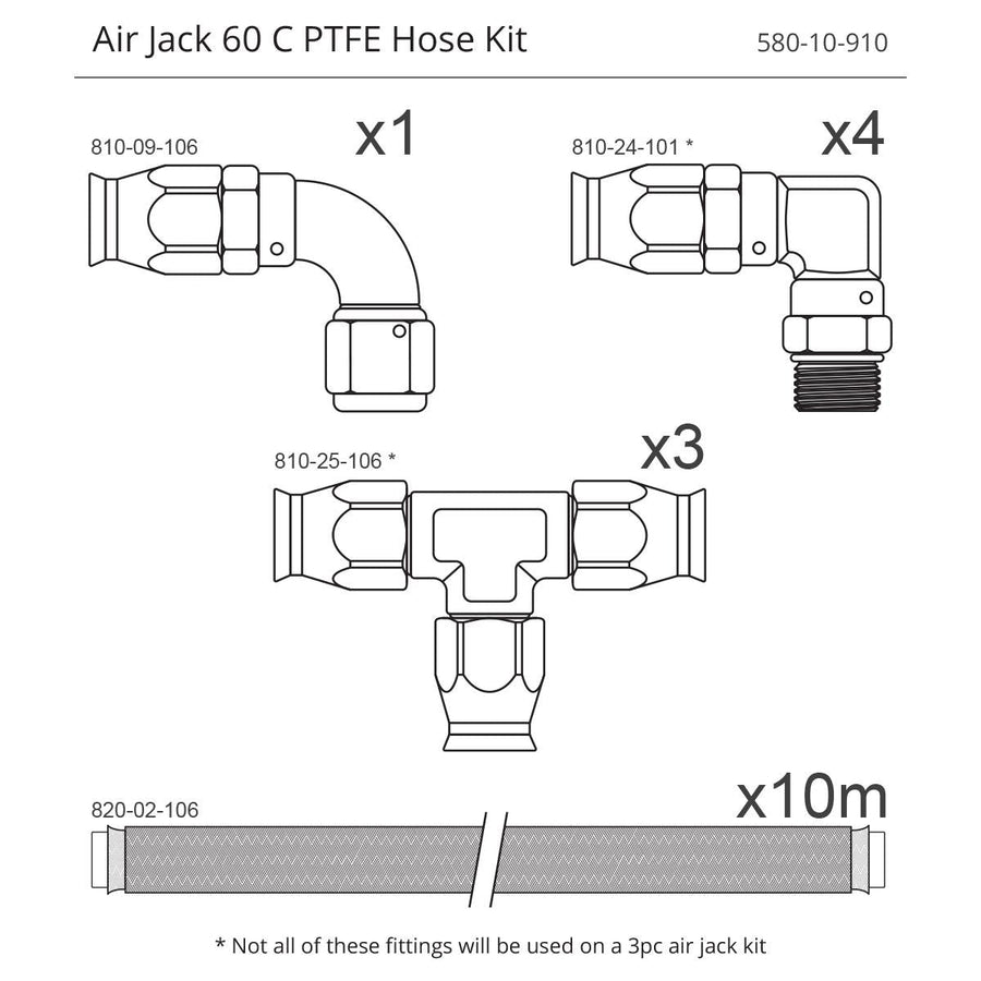 Nuke Performance Air Jack PTFE-letkusarja