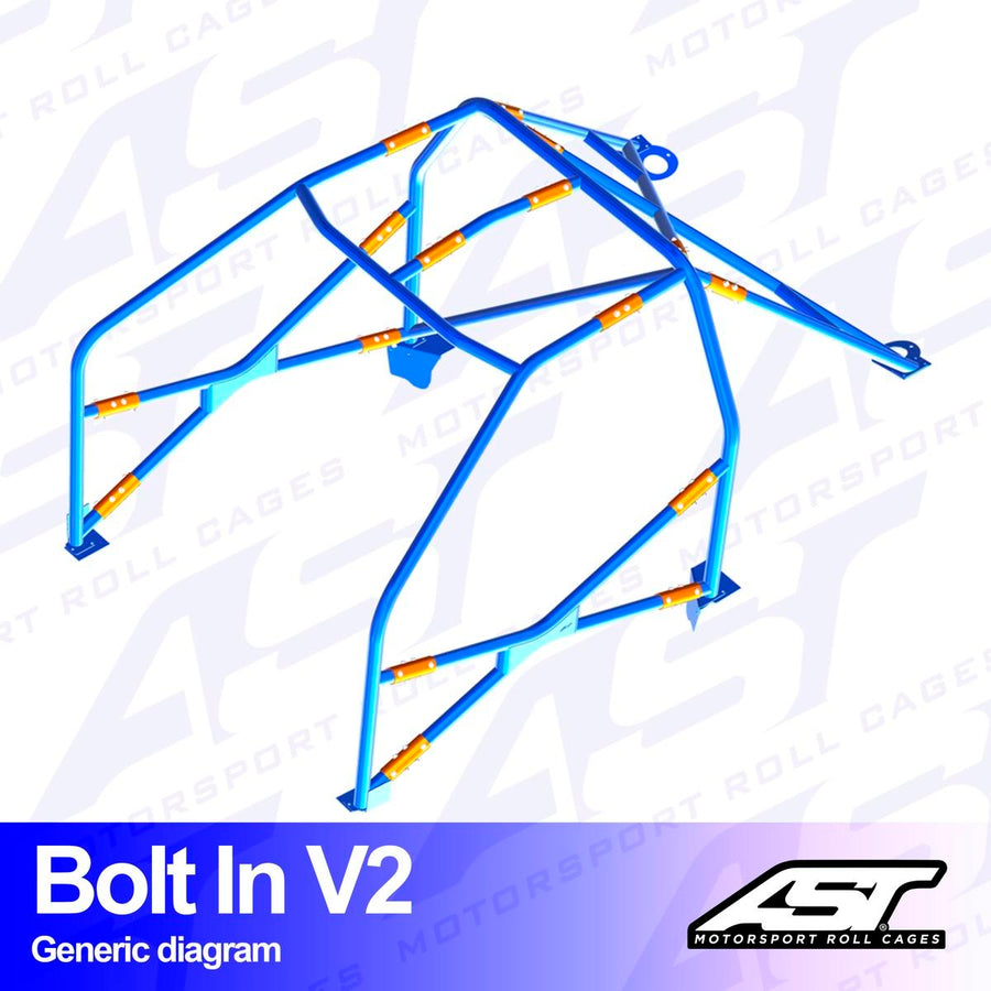 AST Rollcages V2 pultattava 6-pisteen turvakaari Toyota Aristo - FIA-hyväksytty