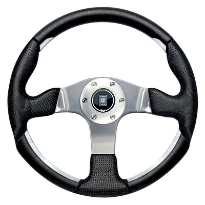 Nardi ND1 Ratti, Musta Rei'itetty Nahka, Kromi Puolat, Ø35 cm