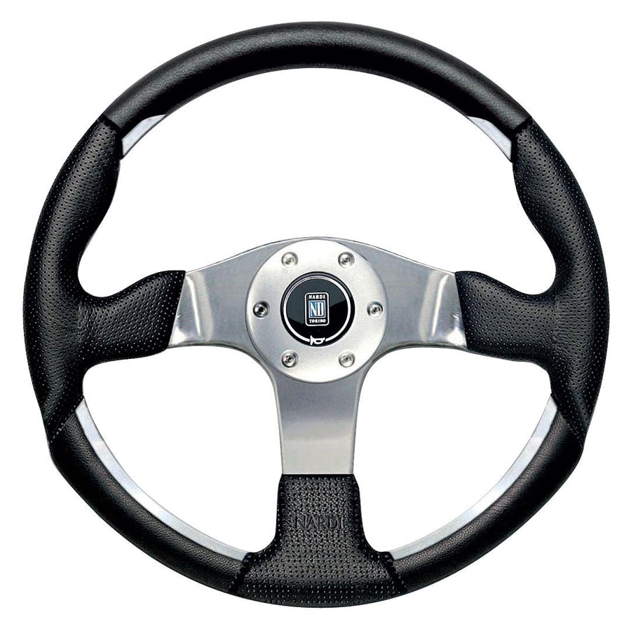 Nardi ND1 Ratti, Musta Rei'itetty Nahka, Kromi Puolat, Ø35 cm