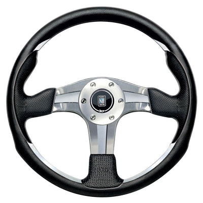 Nardi ND4 Ratti, Musta Nahka, Kromi Puolat, Ø35 cm