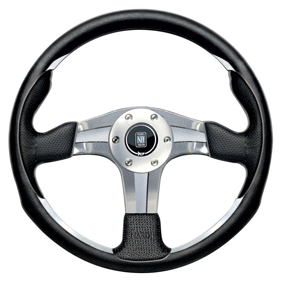 Nardi ND4 Ratti, Musta Nahka, Kromi Puolat, Ø35 cm