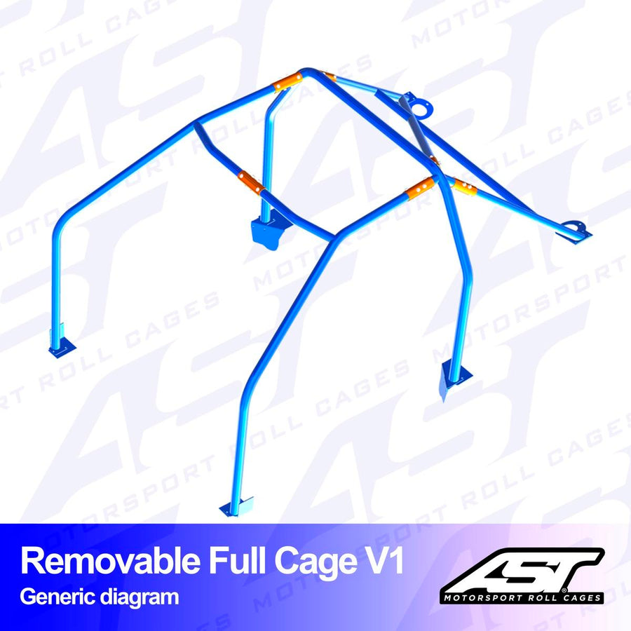 AST Rollcages V1 irroitettava pultattava 6-pisteen turvakaari Lexus SC Z30