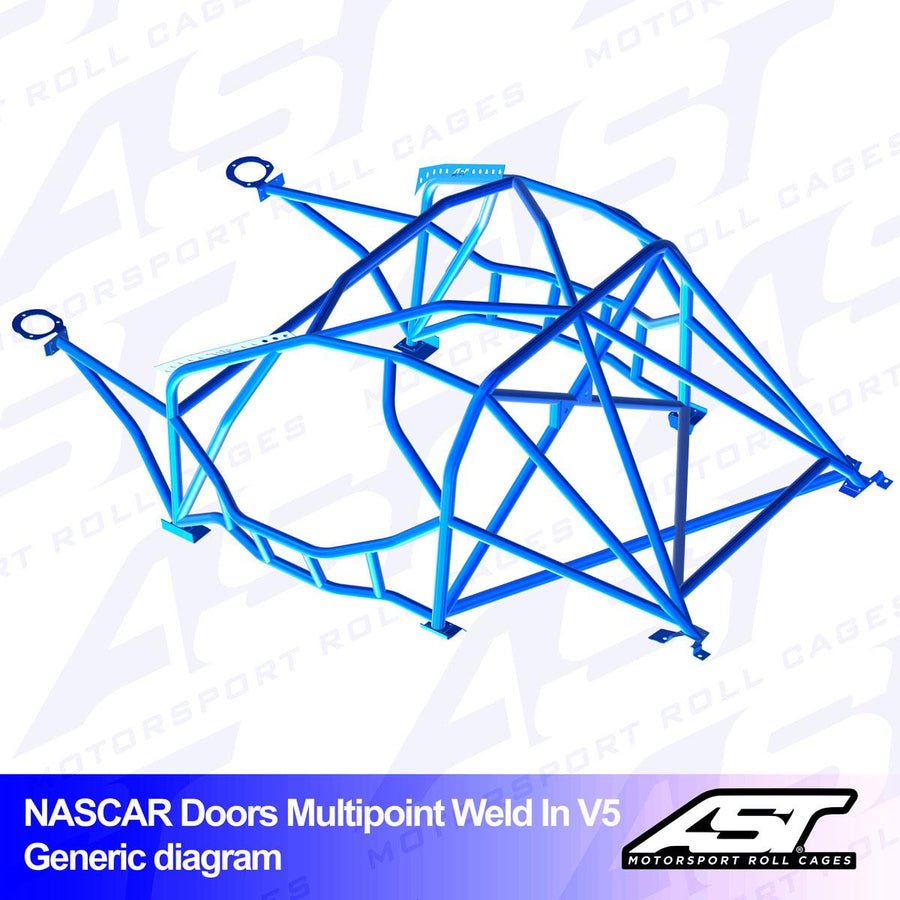 AST Rollcages V5 "Nascar" -tyylinen hitsattava 10-pisteen turvakaari Toyota Altezza / Lexus IS