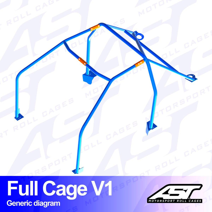 AST Rollcages V1 pultattava 6-pisteen turvakaari Toyota Corolla AE86 Trueno