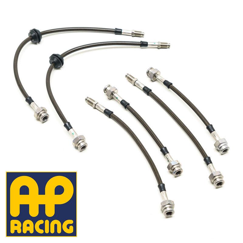 Goodridge Teräspunotut Jarruletkut BMW E9X AP Racing Calipers, mukaan lukien M3 (05-12)