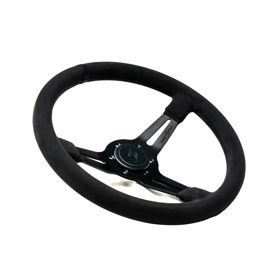 DriftShop Premium "Black Edition" Ratti (70 mm Dish), Alcantara verhoilu, Musta Puolat