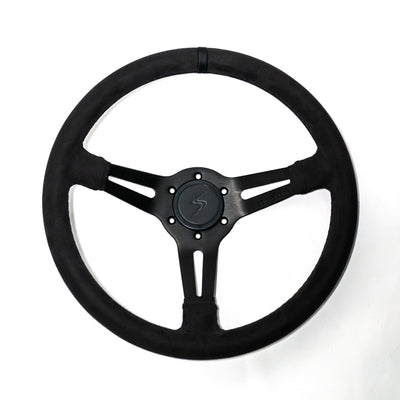 DriftShop Premium "Black Edition" Ratti (90 mm Dish), Alcantara verhoilu, Mustat Puolat
