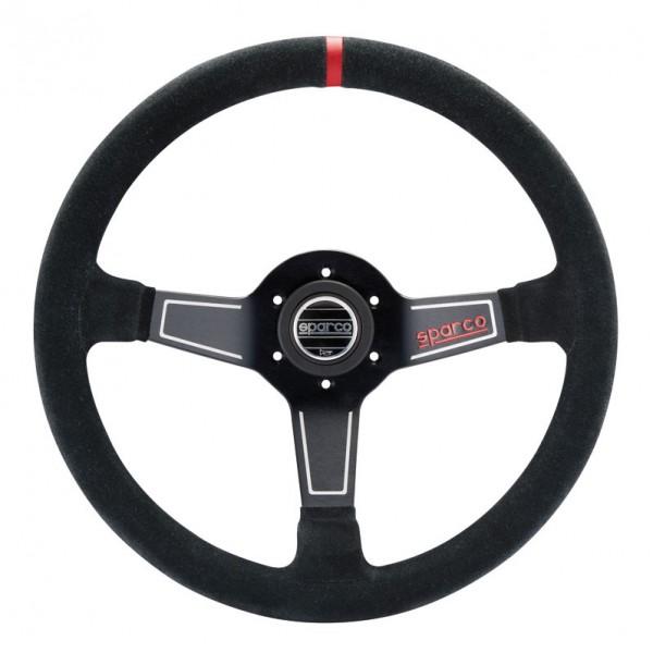 Sparco L575 Ratti (63 mm Syvyys), Musta Mokkanahka, Mustat Puolat