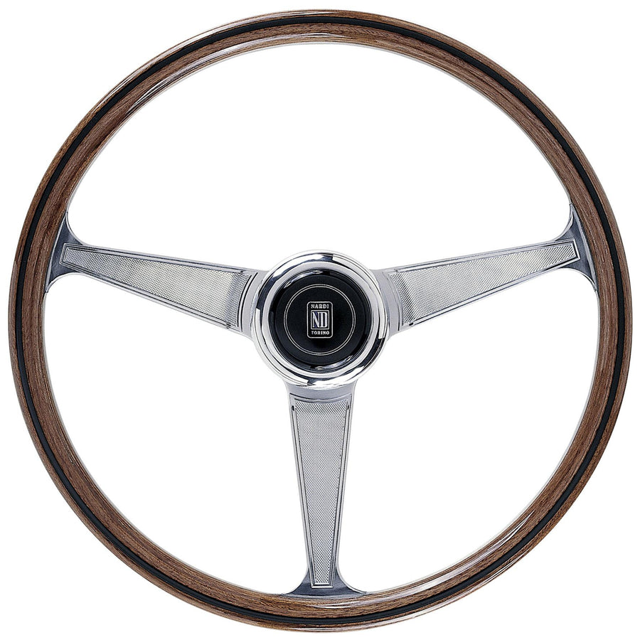 Nardi "Anni 60" Ratti, Puu, Kromatut Puolat, 45 mm Syvyys, Ø38 cm