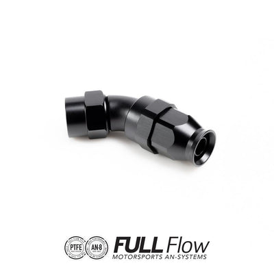 Nuke Performance Full Flow PTFE-letkuliitin 45 astetta AN-8