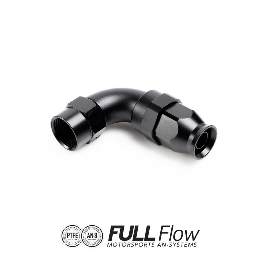 Nuke Performance Full Flow PTFE-letkuliitin 90 astetta AN-8